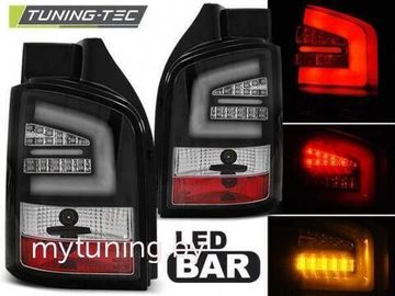 Задние фонари VW T5 black led bar