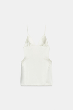 АТЛАСНОЕ ОБЪЕМНОЕ МИНИ-ПЛАТЬЕ — ZARA