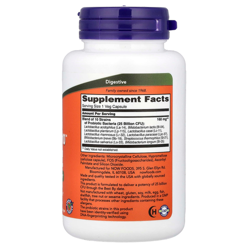 NOW Foods, Probiotic-10™, 100 растительных капсул