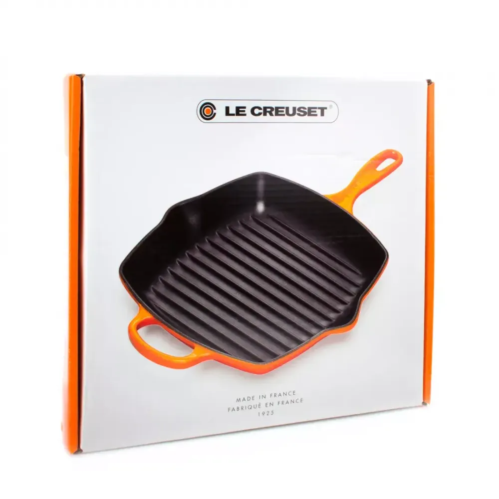 Чугунная сковорода-гриль Le Creuset, 26 см, Желтая - 7