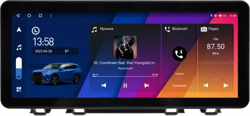Магнитола для Honda CR-V 5 2017-2022 - Canbox H-Line 0037 монитор 12.3" QLED в стиле Audi на Android 10, Быстрая, ТОП-процессор, CarPlay, 4G SIM-слот
