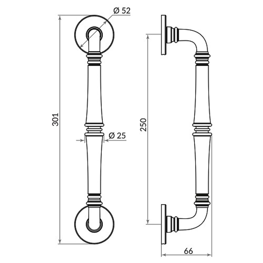Ручка-скоба PUNTO PULL.ARC SORENTO OB-13 античная бронза /48909/