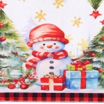 Полотенце кухонное «Wishes - Снеговик» 40*57 см, микрофибра 200 гр/м2