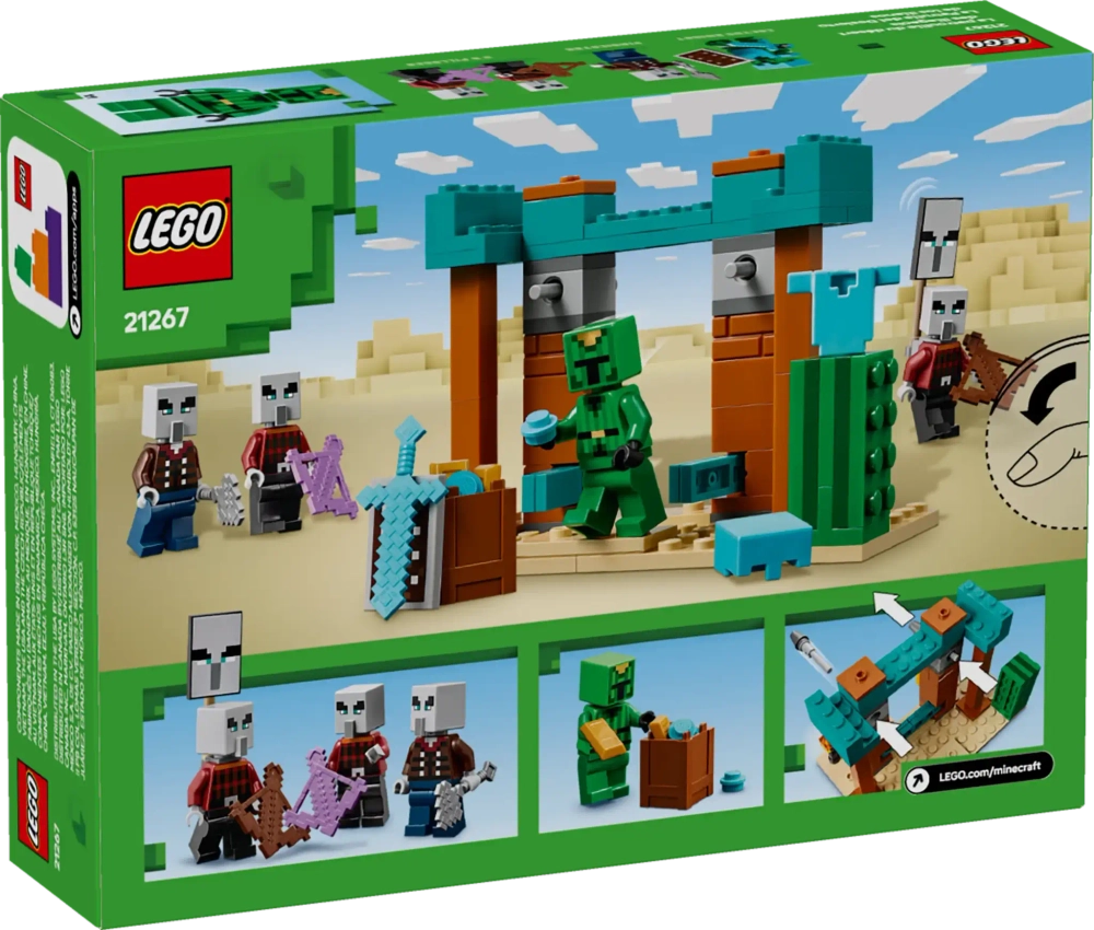 Конструктор LEGO Minecraft 21267 Сельский патруль в пустыне
