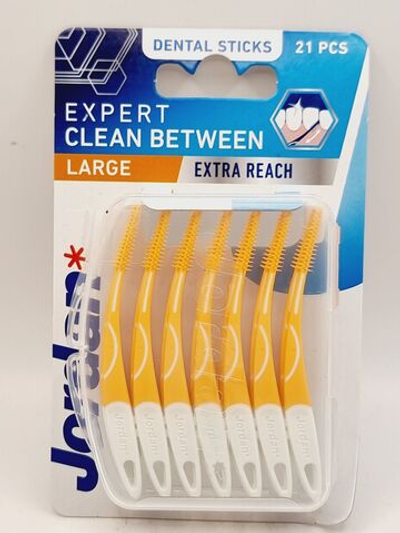 Зубочистка Jordan Expert Clean Between Regular 21 шт. оранжевые (Из Финляндии)