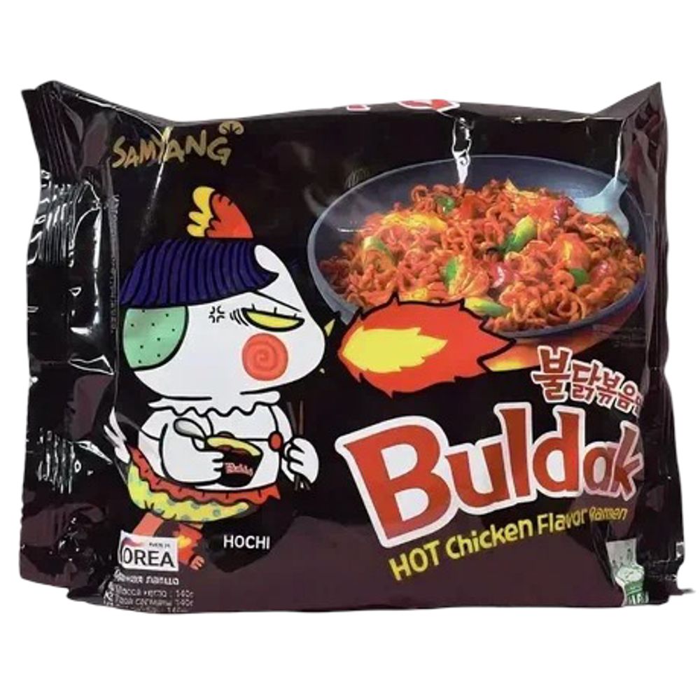 Лапша Samyang пакет 140гр Hot Chicken Ramen острая со вкусом курицы (5)*8 0502