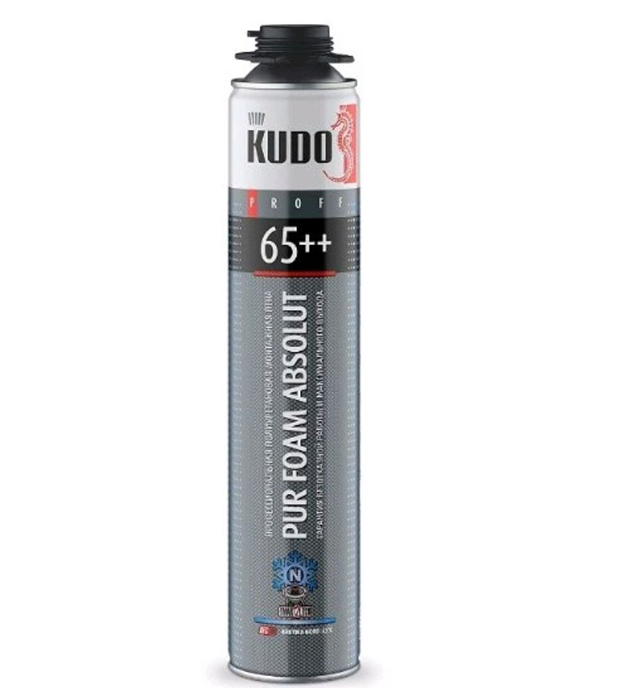 Пена монтажная KUDO PROFF ARKTIKA NORD 65++ профи зимняя ДО -25С !!! 980г / KUPP10WN65++ * АКЦИЯ Пена монтажная KUDO PROFF ARKTIKA NORD 65++ профи зимняя ДО -25С !!! 980г / KUPP10WN65++ * АКЦИЯ