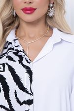 БЛУЗКА ПОРТОВЕНО (ВАЙТ БЛЭК) Bellovera (Акция)
