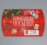 Коробка сборная фигурная «Новогодняя посылка», 26 × 19 × 4 см 9667709