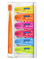 Набор отбеливающих зубных паст Curaprox Be You 6 вкусов + зубная щетка Curaprox 5460 Ultra Soft