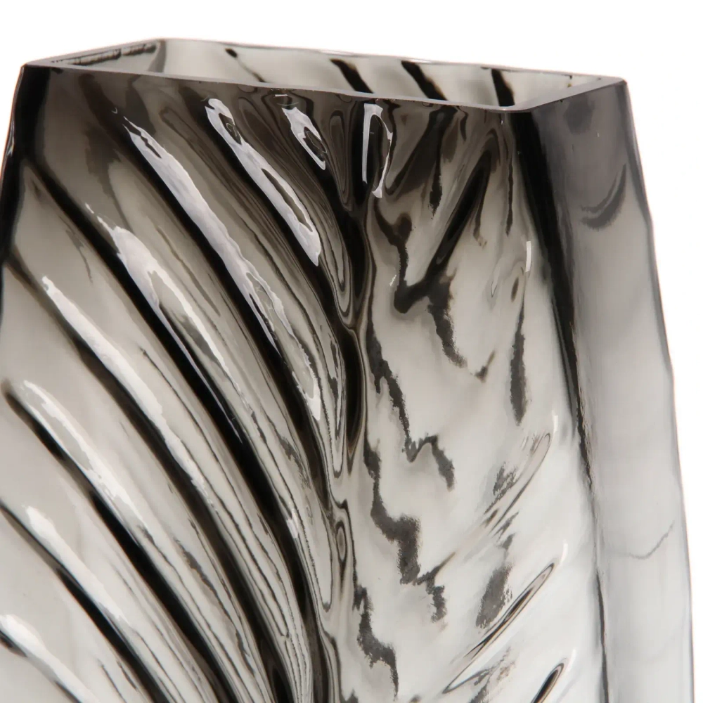 Ваза стеклянная «GREY GLASS» 15*28*6см
