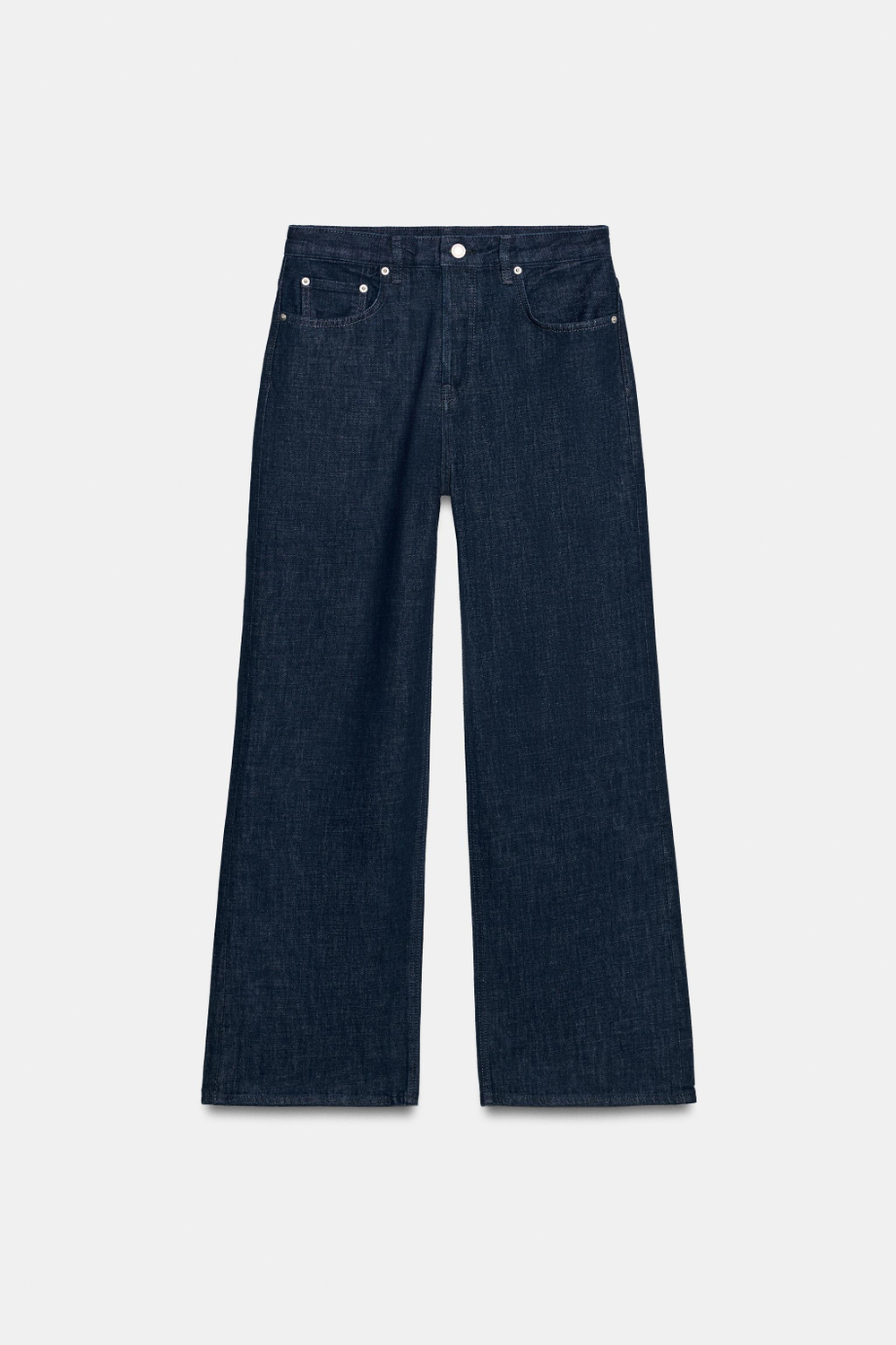 ДЖИНСЫ STRAIGHT FIT С ВЫСОКОЙ ПОСАДКОЙ ZW COLLECTION — ZARA