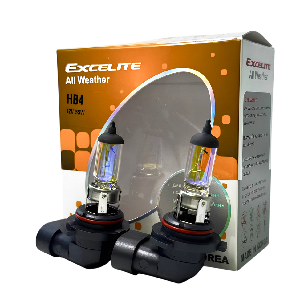 Лампа HB4 9006 55W 12V AW P22d Excelite комплект белый