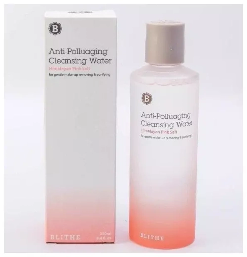 Blithe Вода очищающая "Гималайская розовая соль" - Anti-polluaging himalayan pink salt cleansing water, 250мл