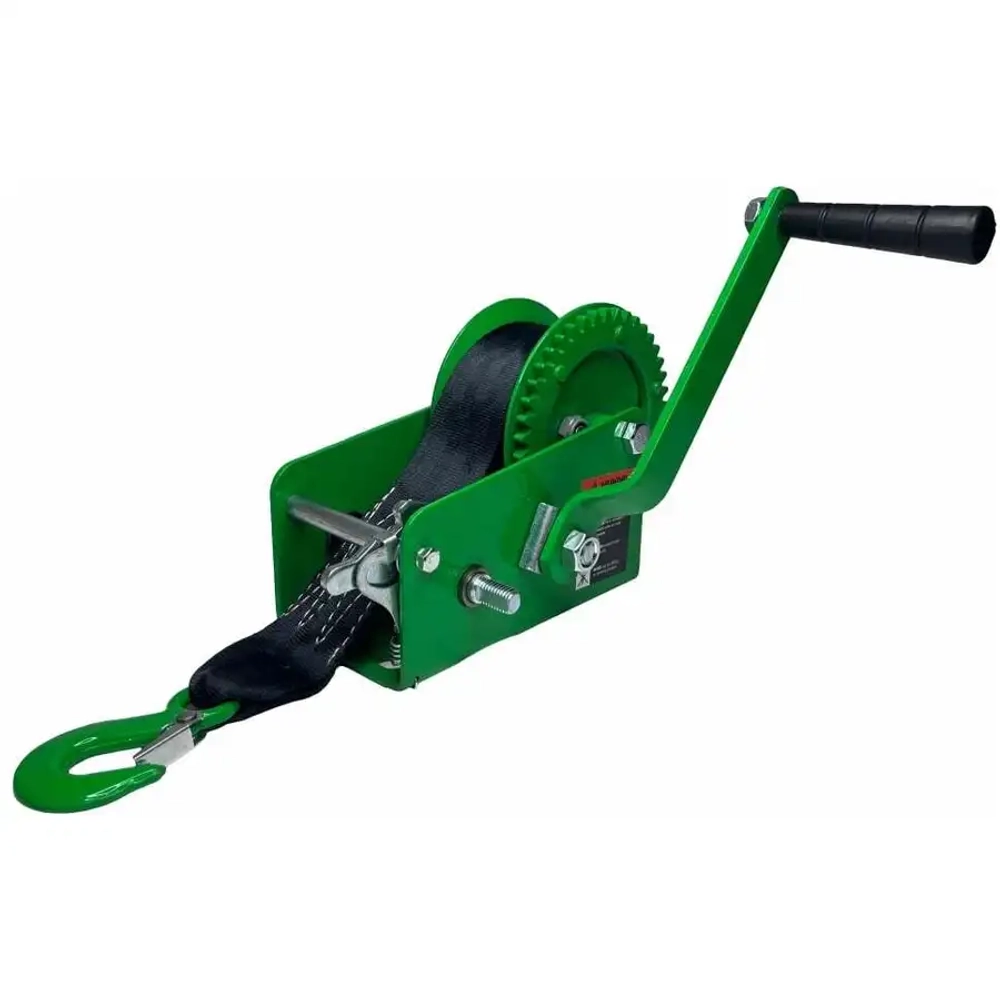 Лебедка ручная барабанная HW 1350, 1350 кг, лента 10 м HITCH SZ073171