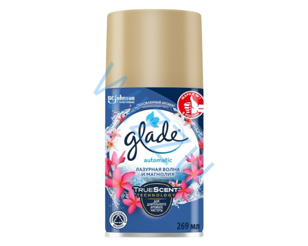 jb.Glade AUTOMATIC см. БАЛЛОН "Лазурная волна и магнолия" 269мл 6шт