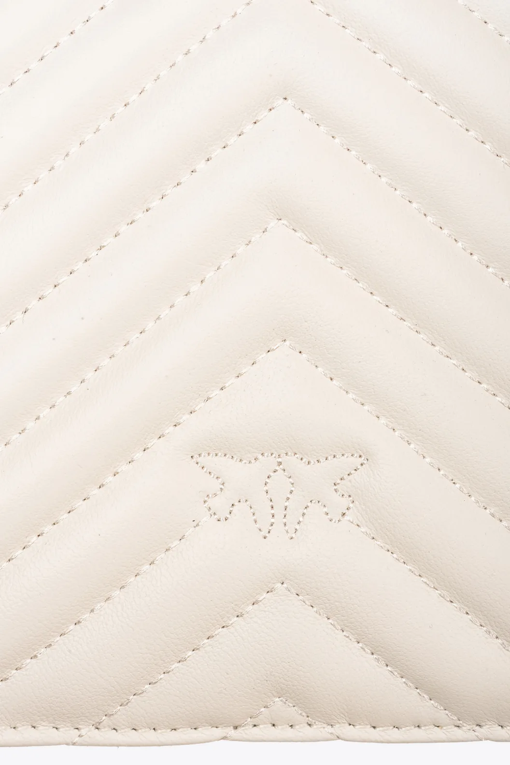 CLASSIC LOVE BAG ONE CHEVRON - white/antique gold