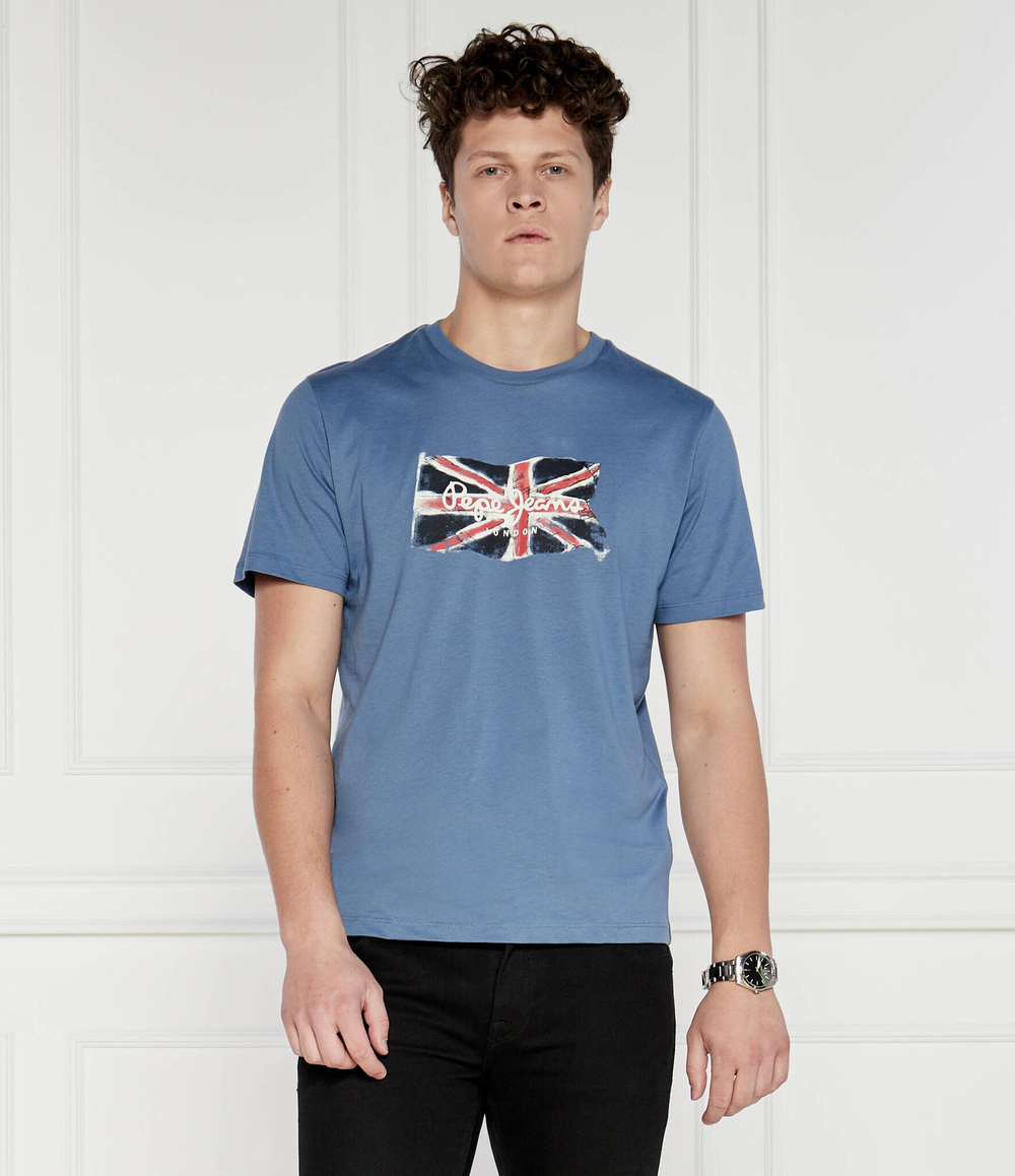Футболка Pepe Jeans London - голубой(PM509384)