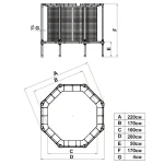 Батут с ограждением Starter диам. 210 см