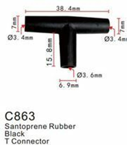 Клипса для крепления внутренней обшивки а/м универсальная пластиковая (100шт/уп.) Forsage клипса C0863(universal)