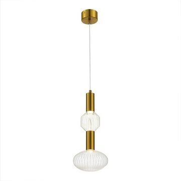 Светильник подвесной LED 2*3W 3000K SL6117.223.02 латунь/прозрачный Tacche ST-Luce