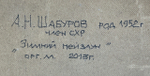 Картина "Зимний пейзаж" в раме, художник А.Н. Шабуров член СХР, кат. 3В. ДВП, масло, 63х44 см. 2013 год