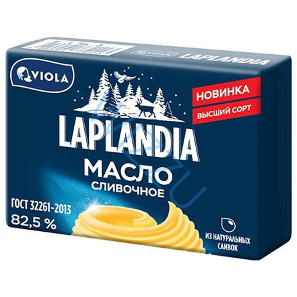 Масло сладко-сливочное Laplandia Традиционное несоленое 82,5%, 180г