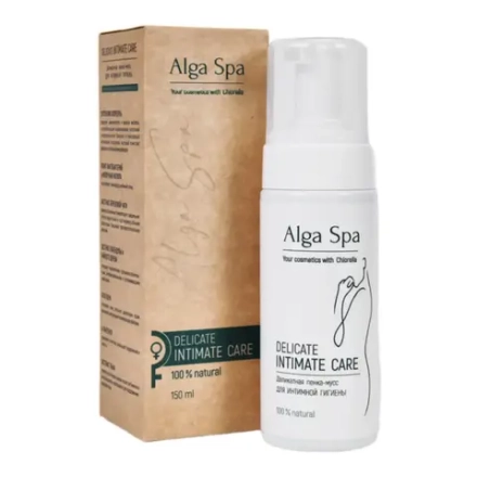 Пенка-мусс Alga Spa деликатная для интимной гигиены "DELICATE INTIMATE CARE", 150мл