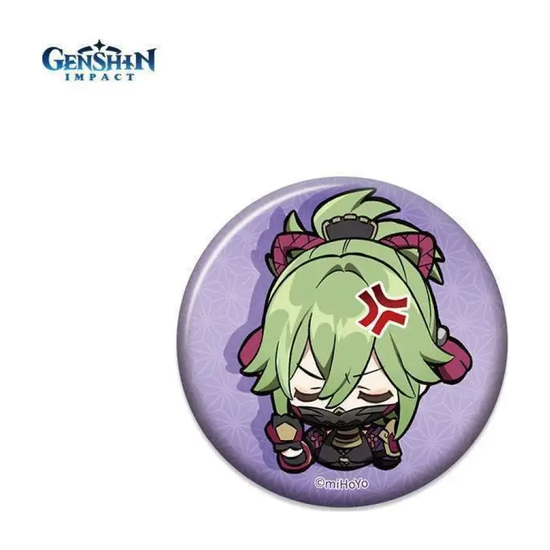 Значок Genshin Impact Chibi Expressions Kuki Shinobu