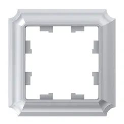 Рамка пластиковая на 1 пост Systeme Electric AtlasDesign Antique Алюминий ATN100301