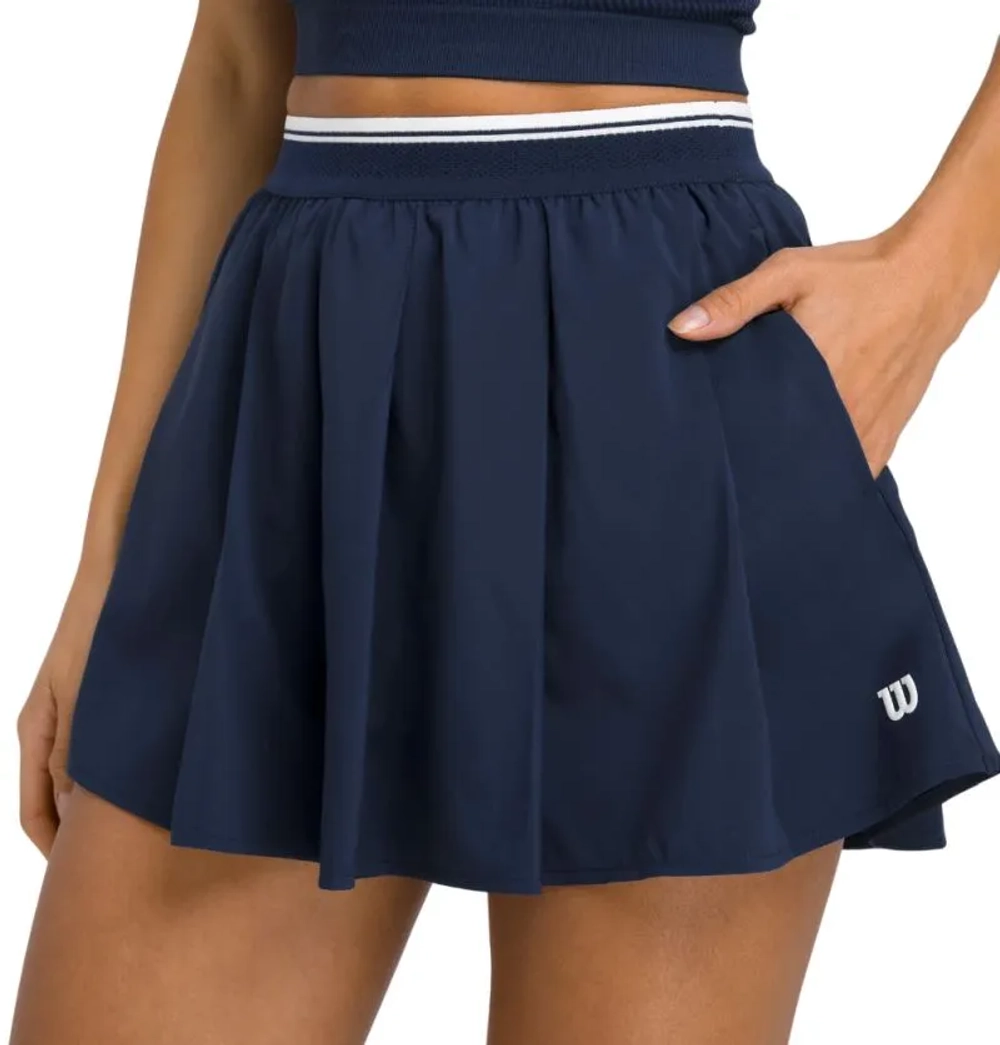 Женские Шорты теннисные Wilson Velocity Pleated - небесный