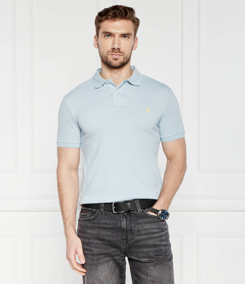 Поло Basic Mesh POLO RALPH LAUREN - голубой(710536856)