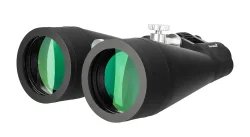 Бинокль Levenhuk Bruno BASE 20x80 - зеленые линзы крупным планом