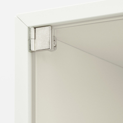 IKEA EKET  (ИКЕА ЕКЕТ)  -  Шкаф навесной со стеклянной дверцей - белый 35x35x35 см