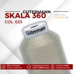 Нитки некрученые Gutermann Skala 360 (5000 метров), 1 кат. | 633 бежево-суровый