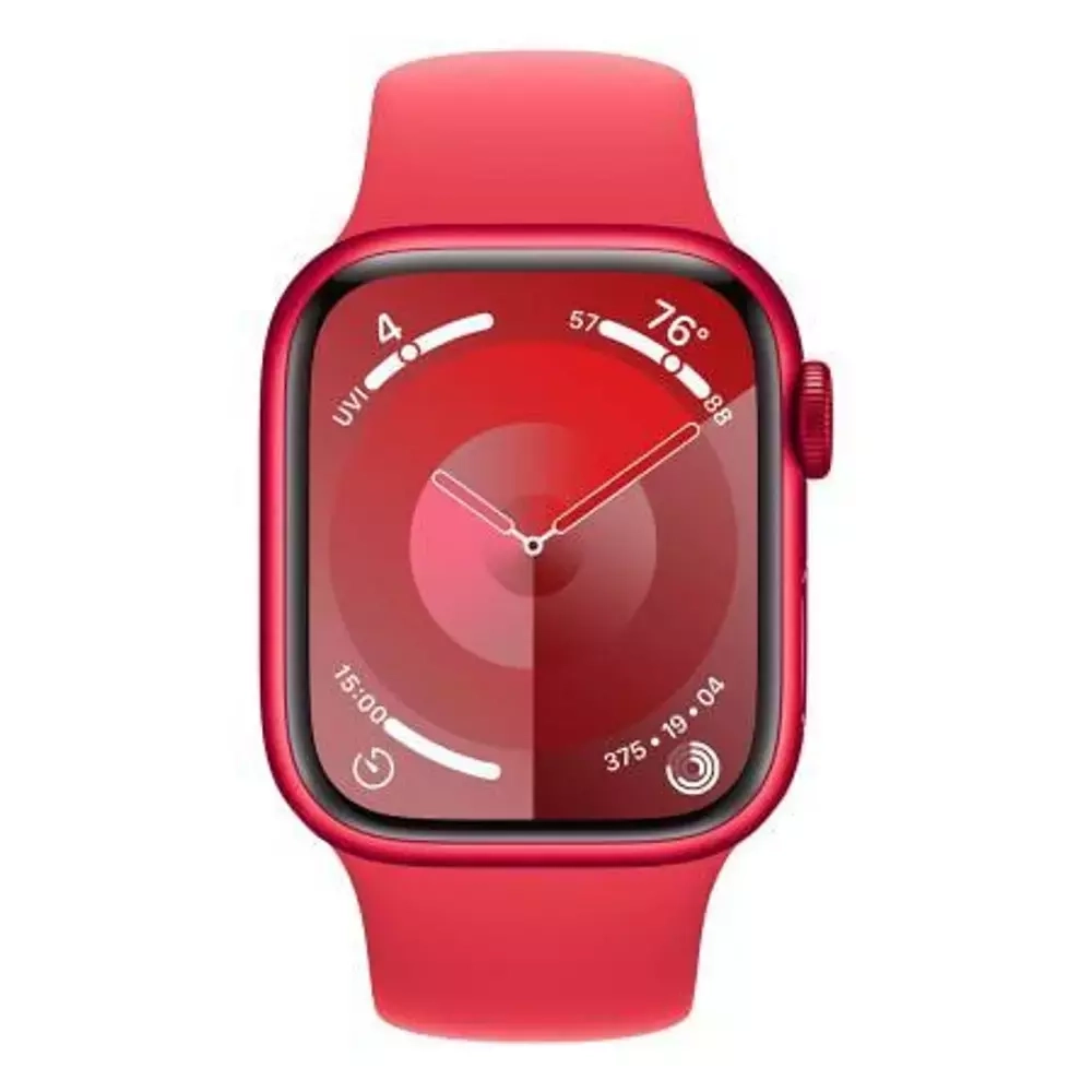 Apple Watch Series 9, 45 мм, из алюминия цвета (PRODUCT)RED, спортивный ремешок