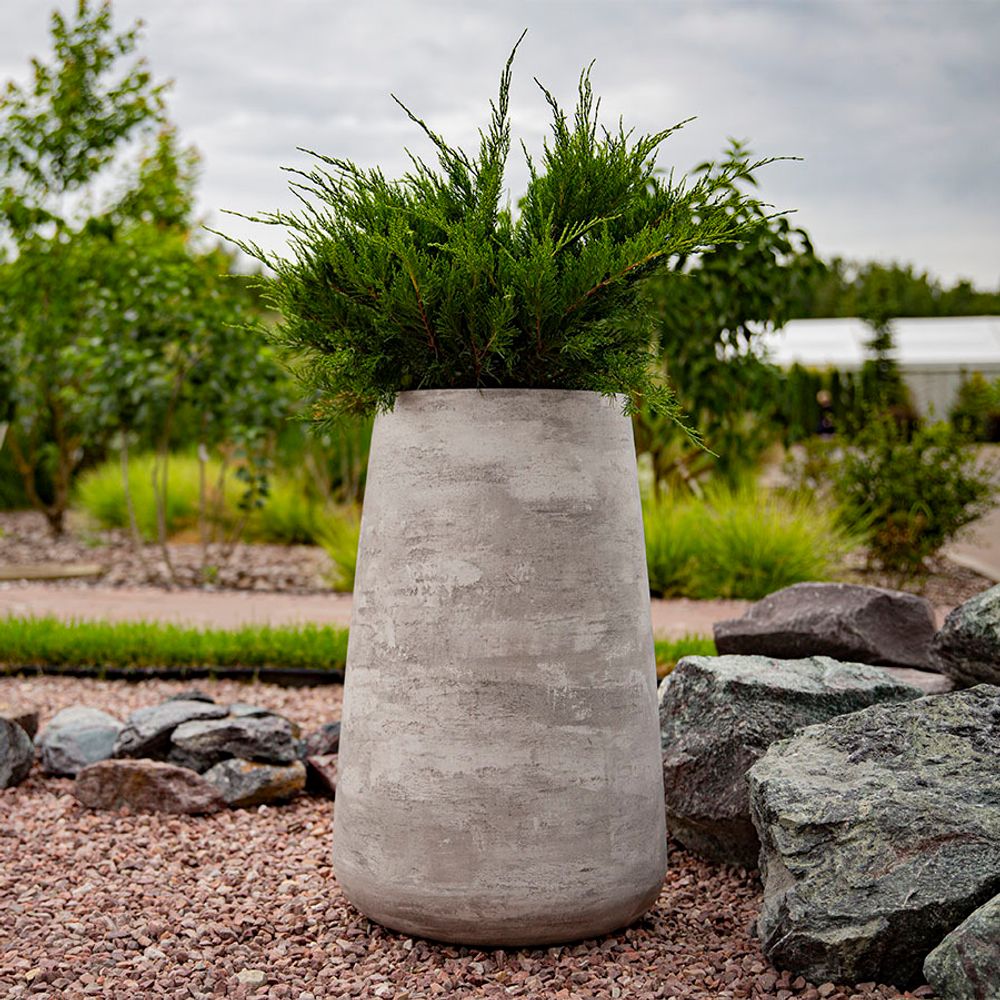 Кашпо CYLINDER CONCRETE GREY LIGHT D50 H65