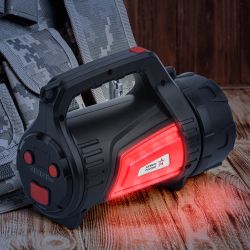 Светодиодный фонарь АРМИЯ РОССИИ PA-702 Шмель прожекторный аккумуляторный красный маяк боковой свет powerbank | Армия России