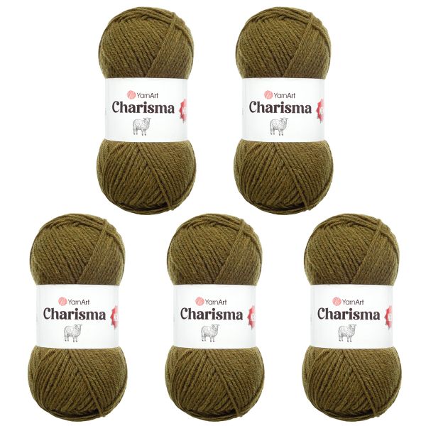 Пряжа YarnArt (ЯрнАрт) Charisma / уп.5 мот. по 100 г, 200м, 530 болотный