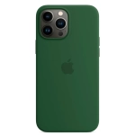 Силиконовый чехол с поддержкой MagSafe Apple Silicone Case для iPhone 13 Pro, Clover (Зеленый клевер)