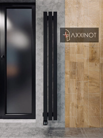 Axxinot Verde VE 2000 - вертикальный электрический трубчатый радиатор высотой 2000 мм, черный