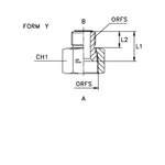 Соединение P D38-25 ORFS 2 - ORFS 1.7/16
