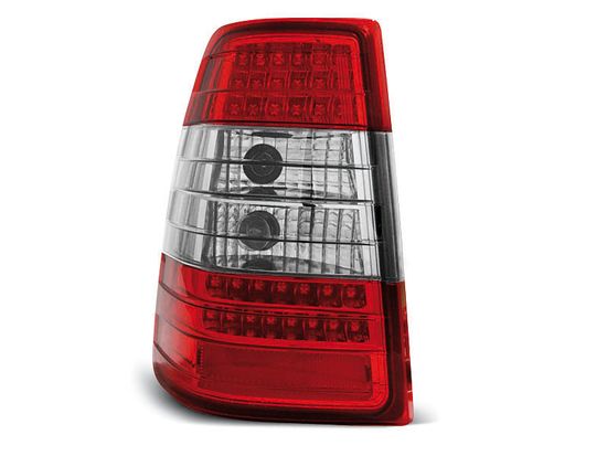 Задние фонари Mercedes E W124 red white led
