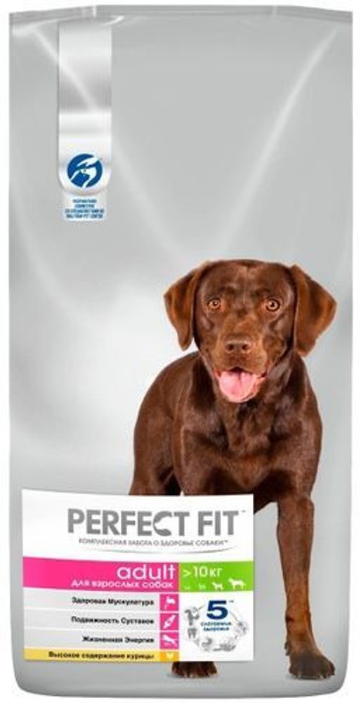 Сухой корм Perfect Fit Adult для взрослых собак средних и крупных пород с курицей 1,4 кг Сухой корм Perfect Fit Adult для взрослых собак средних и крупных пород с курицей 1,4 кг