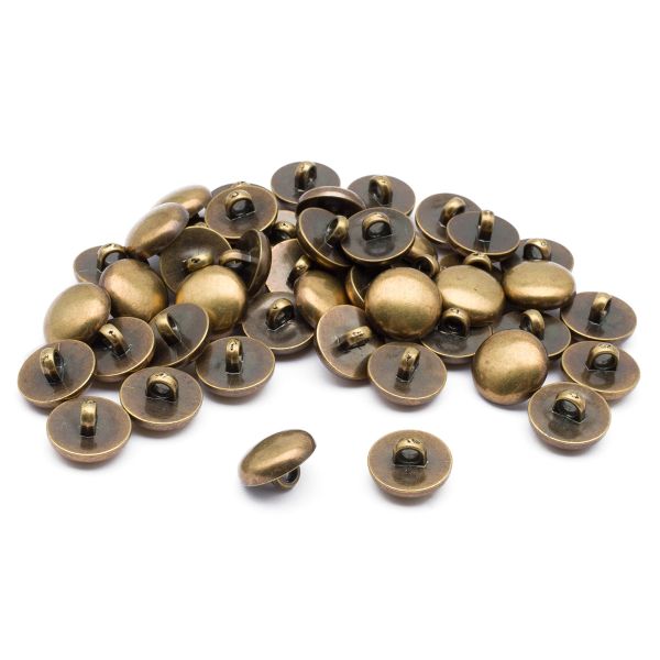 Пуговицы на ножке 24L=15 мм, (Bronze (бронза)), 48 шт