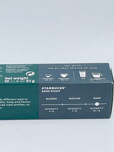 Кофейные капсулы Decaf Starbucks Nespresso Espresso Roast без кофеина 10 капсул 57 г (Из Финляндии)