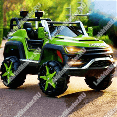 Детский электромобиль "Jeep Safari зеленый"
