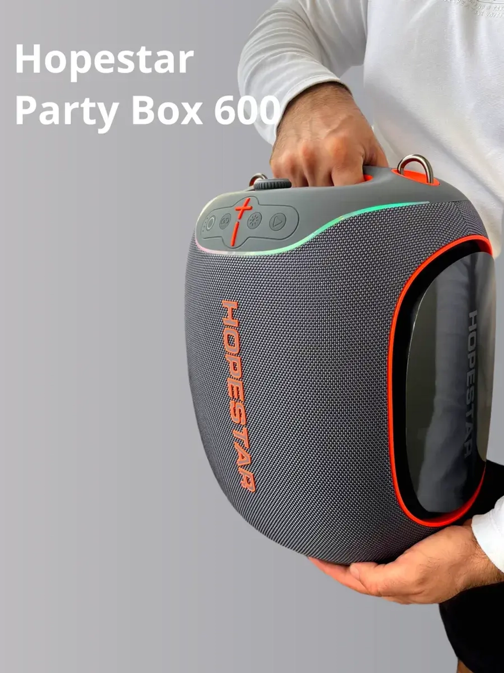 Портативная колонка Party 600, 300Вт, серый