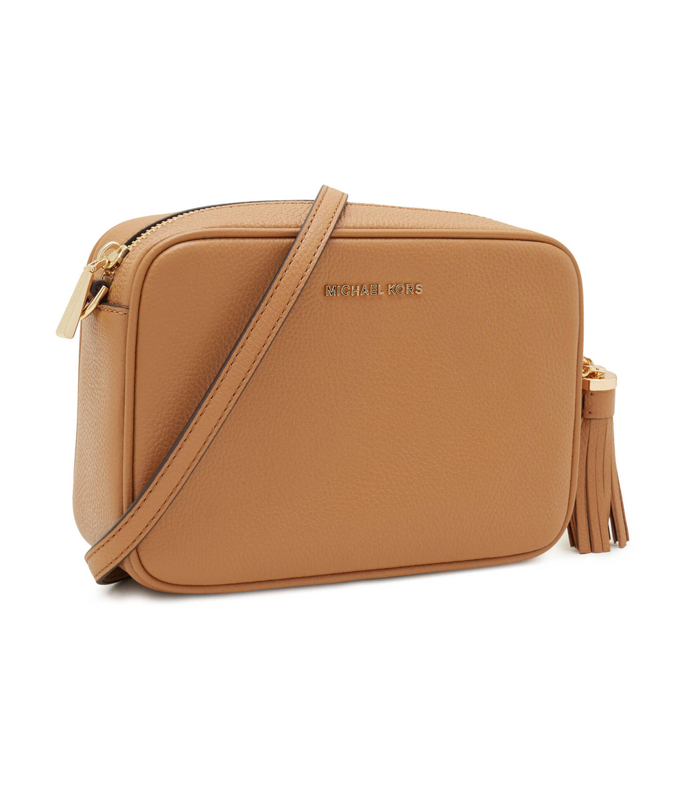 Кожаная сумка-мессенджер Ginny Michael Kors - янтарный(32F7GGNM8L)