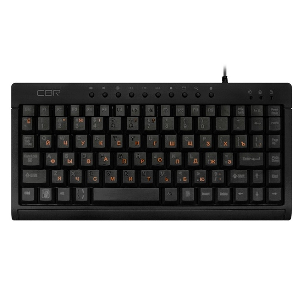 CBR KB 175 Black USB, Клавиатура проводная, мини